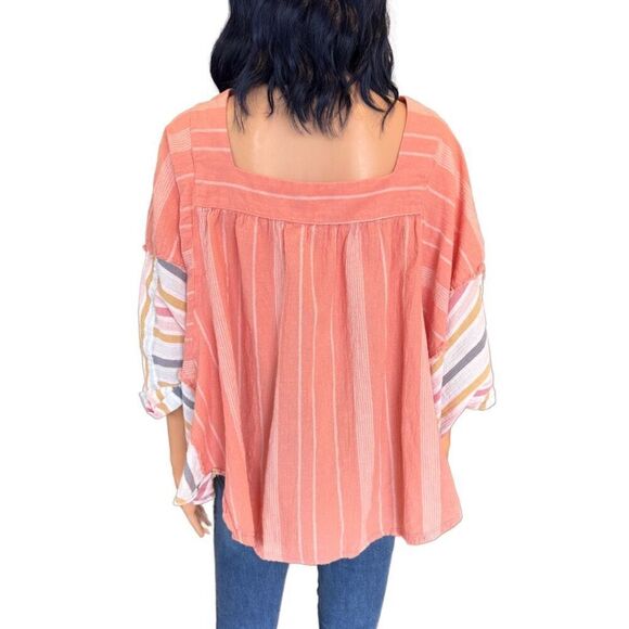 Upcycled Square Neck Tunic Top - Picture 5 of 5